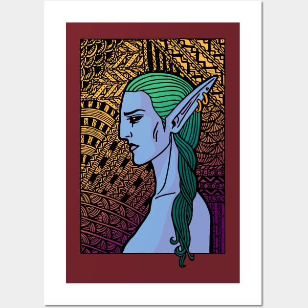 Night Elf WoW Wall Art by Bazisa